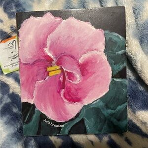 Just Breathe Wooden Block Painted Home Decor Wall Art sign Primitives by Kathy